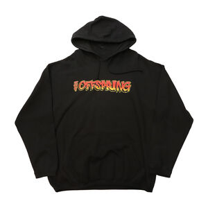 Vintage The Offspring Flame Skull Graphic Hoodie Size XL